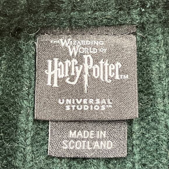 Harry Potter Slytherin Quidditch Ribbed Knit Wool Sweater Adult Medium Scotland - Picture 3 of 14